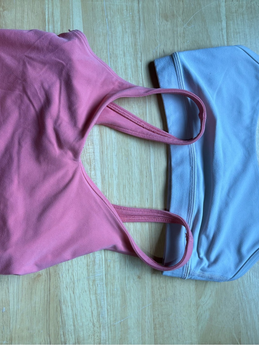 Women’s Pink and Light cream Seamless Bralette Set